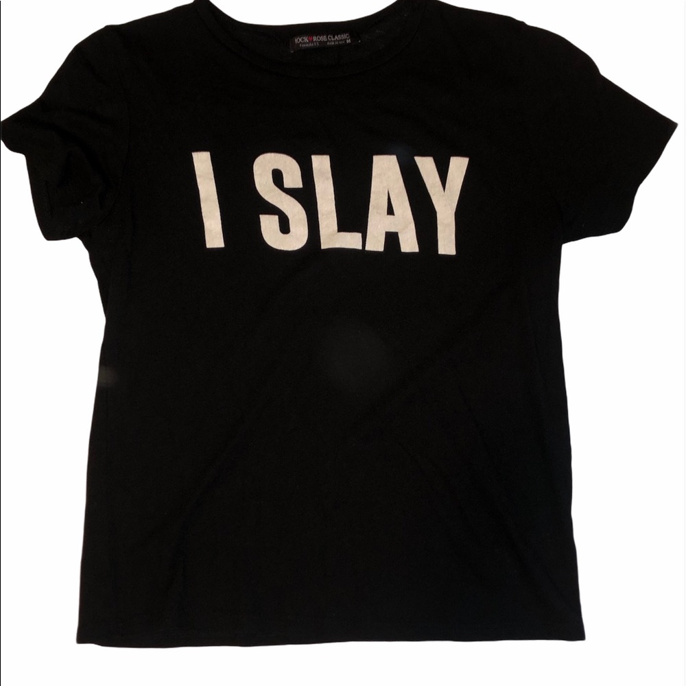 Black graphic tee